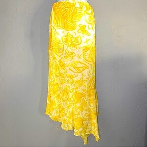 Anthropologie Lilka Asymmetrical Floral Skirt 🌼